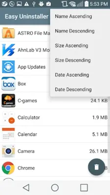 Easy Uninstaller android App screenshot 1